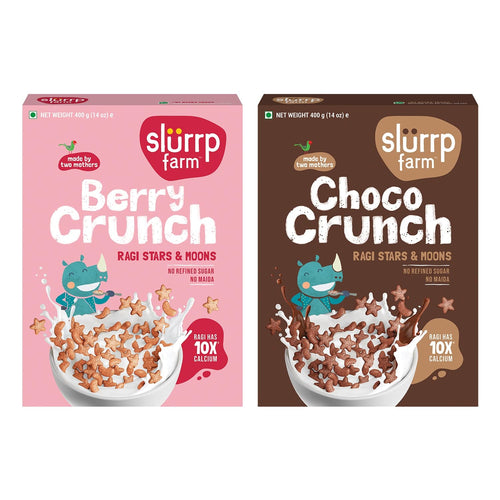 Slurrp Farm Chocolate & Berry Crunch Cereal Combo