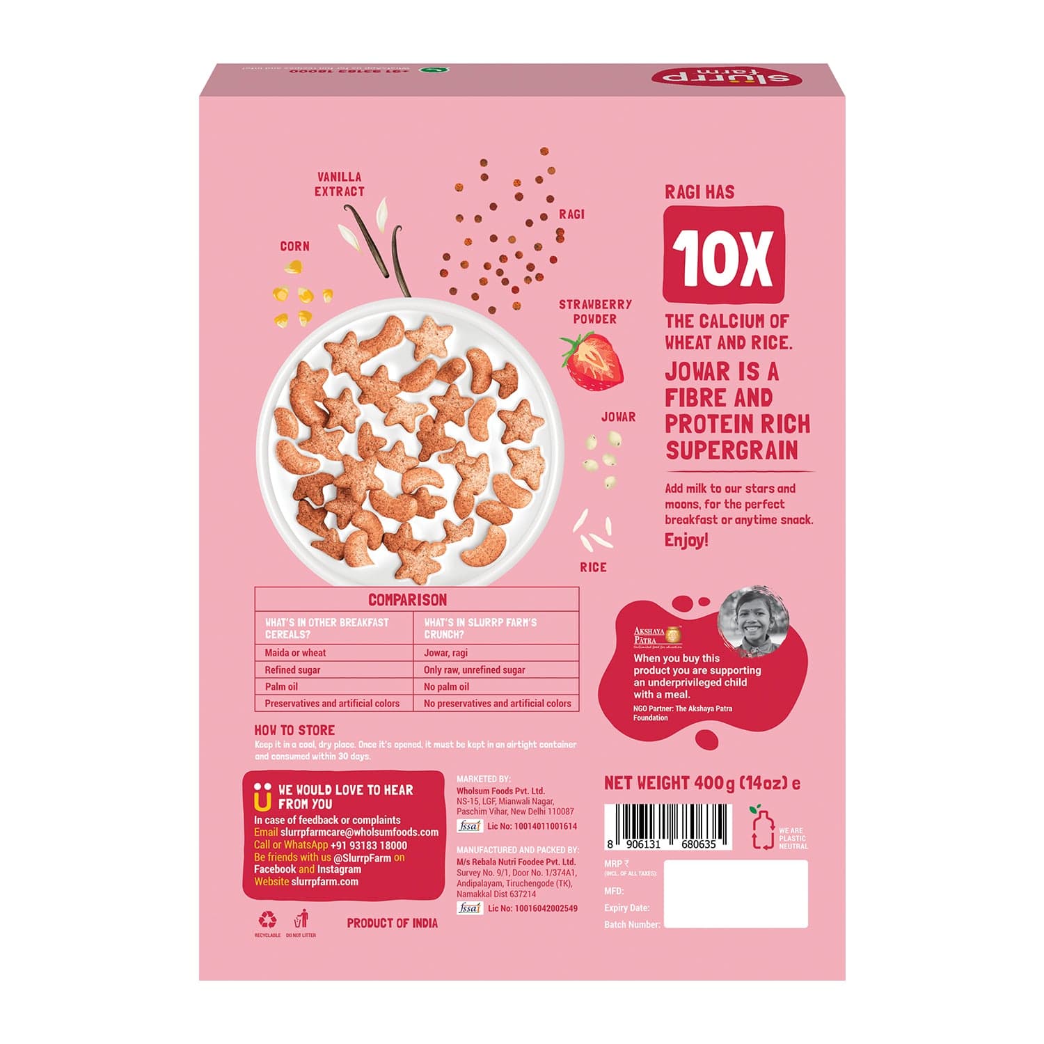 Slurrp Farm Chocolate & Berry Crunch Cereal Combo