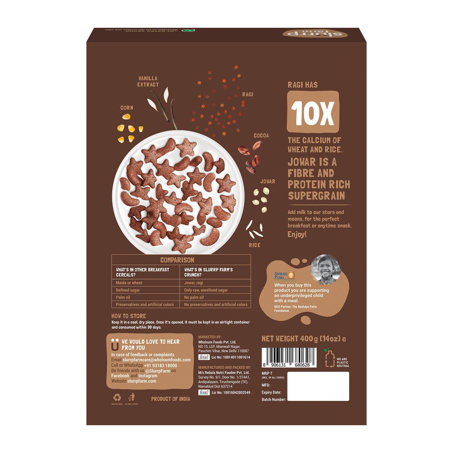 Slurrp Farm Chocolate & Berry Crunch Cereal Combo