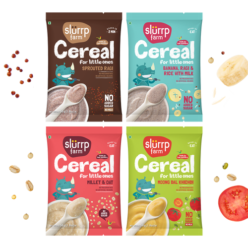 Slurrp Farm Cereal Cereal Trial Packs Combo (Pack of 4)