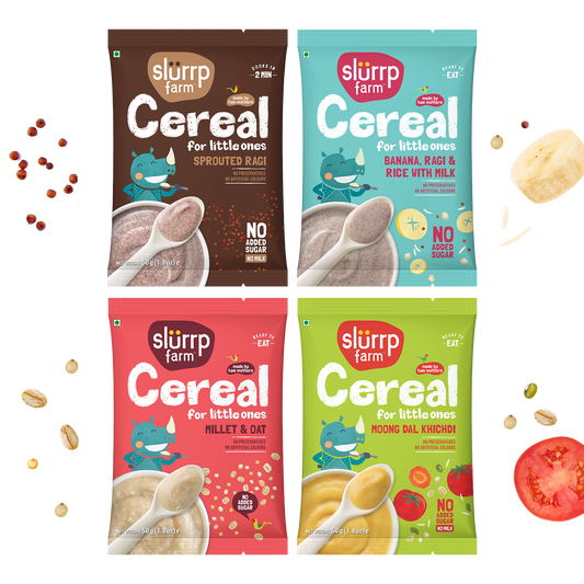 Slurrp Farm Cereal Cereal Trial Packs Combo (Pack of 4)