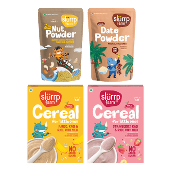 Slurrp Farm Fruity Cereal & Sweeteners Combo