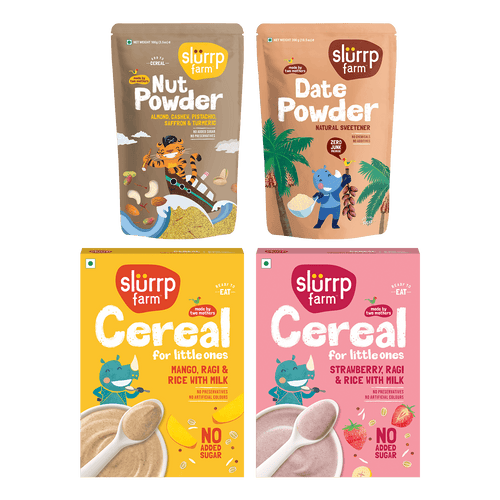 Slurrp Farm Fruity Cereal & Sweeteners Combo