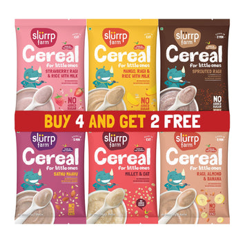 Slurrp Farm Cereal Cereal Explorer Trial Packs Combo (Pack of 6)