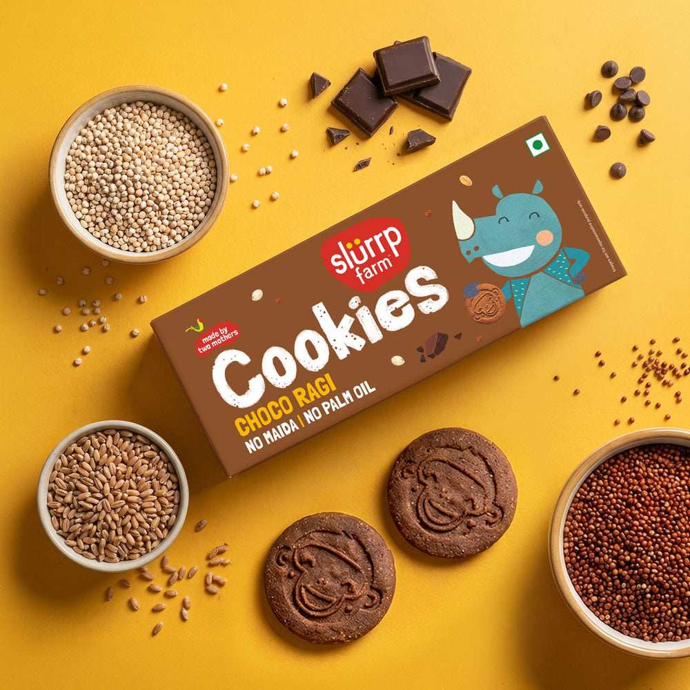 Choco Ragi Cookies | Yummy Multigrain Biscuits