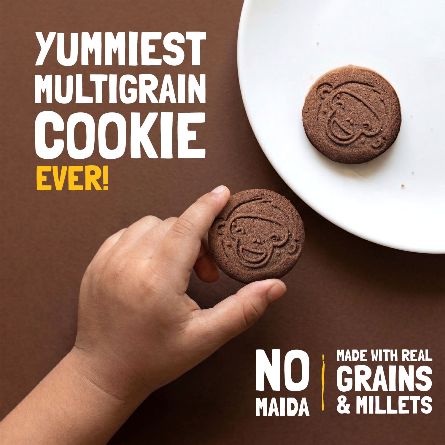Slurrp Farm Cookies Choco Ragi Cookies | Yummy Multigrain Biscuit
