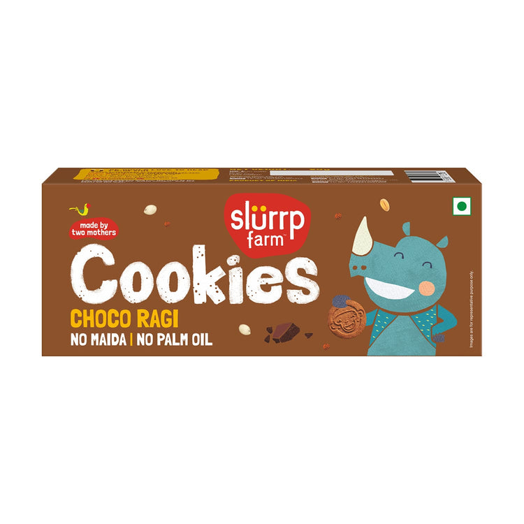 Slurrp Farm Cookies Choco Ragi Cookies | Yummy Multigrain Biscuits