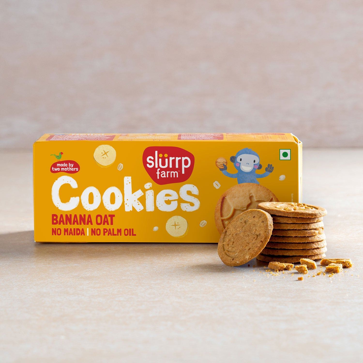 Slurrp Farm 🎁 Banana Oat Cookies - Pack of 1