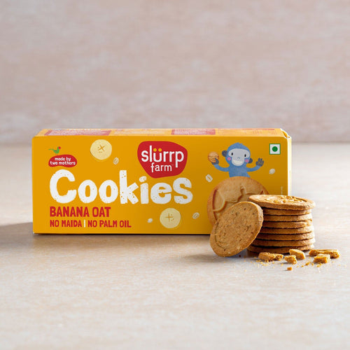 Slurrp Farm 🎁 Banana Oat Cookies - Pack of 1