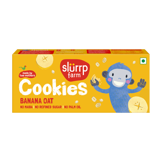 Slurrp Farm Slurrp Farm No Maida Choco Ragi and Banana Oat Cookie Combo Pack of 2