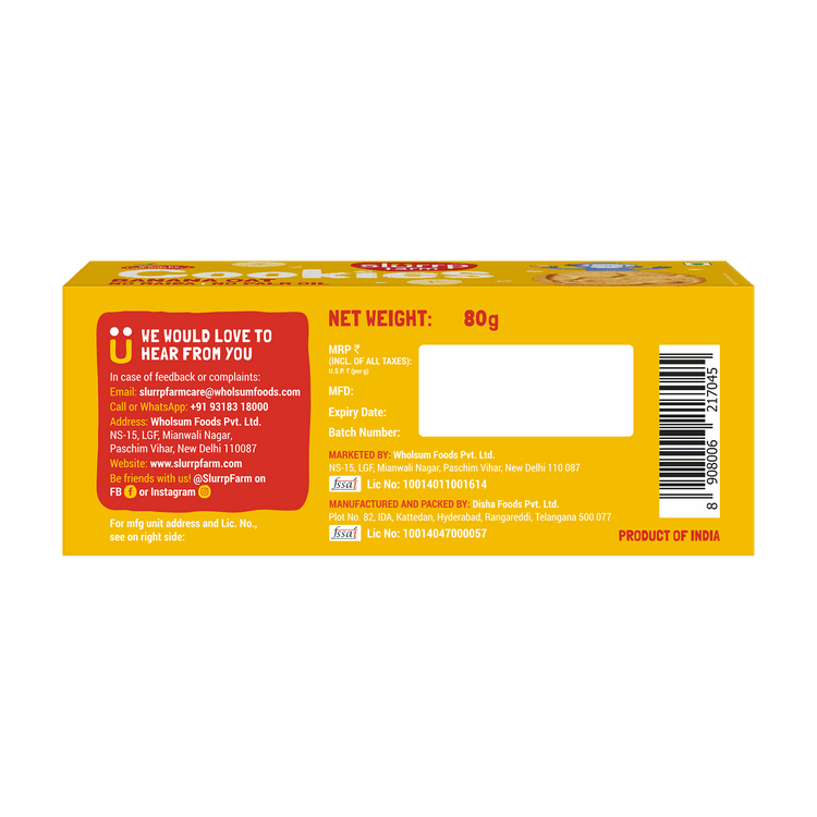 Slurrp Farm Choco Ragi and Banana Oat Cookies Combo Pack of 2