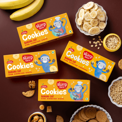 No Maida No Palm Oil Banana Cookie Combo Pack of 4