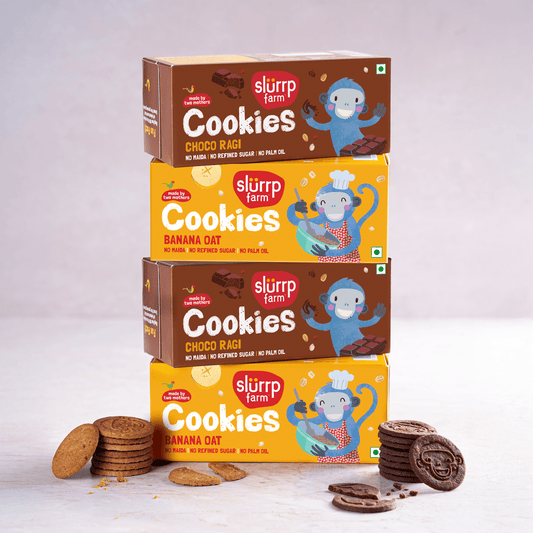 Slurrp Farm Cookies Slurrp Farm Yummy No Maida No Palm Oil Choco Ragi Cookies