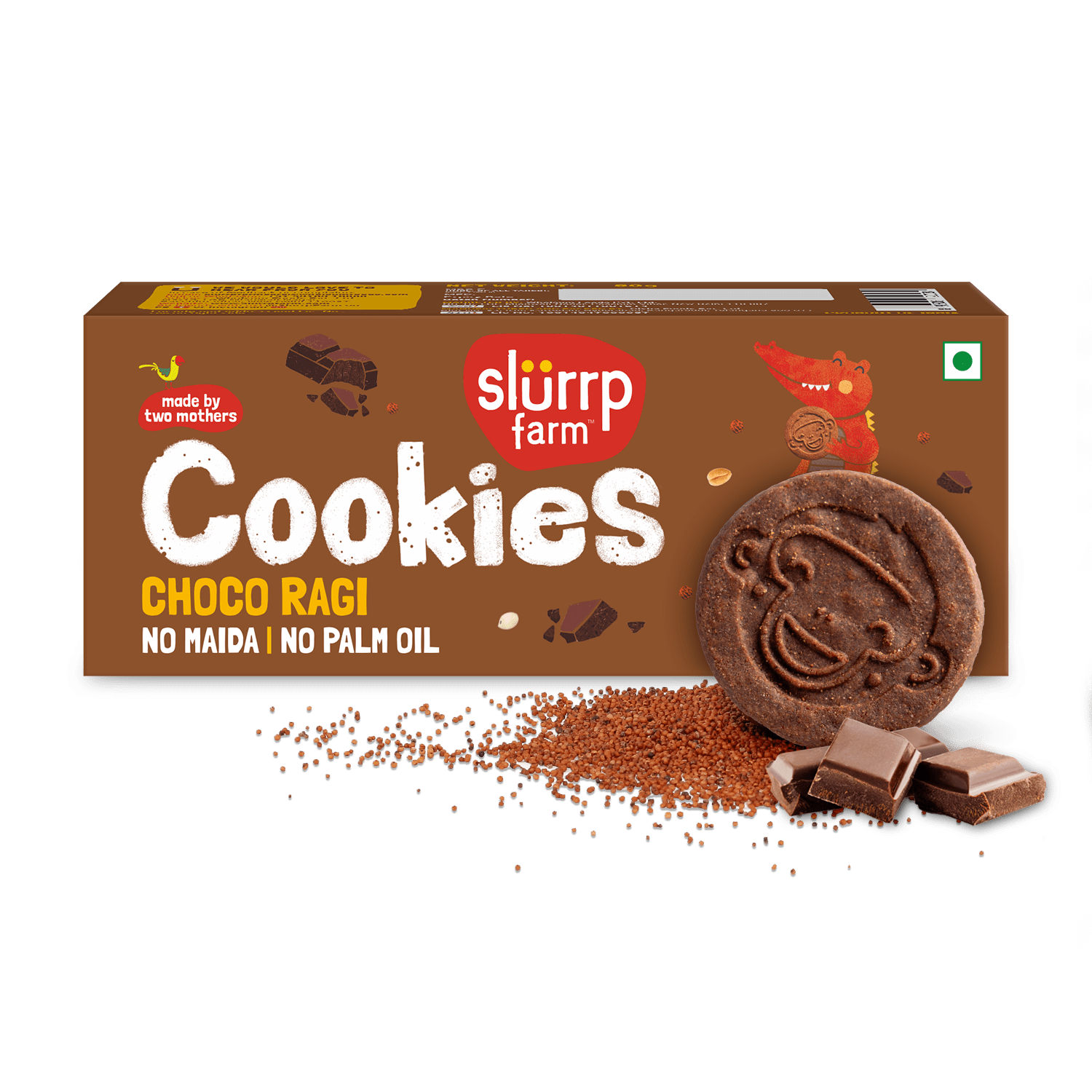 Slurrp Farm Cookies Choco Ragi Cookies Combo Pack of 4