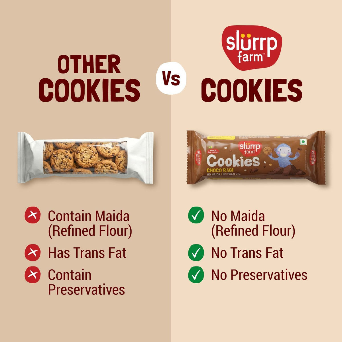 Slurrp Farm Choco Ragi Cookies Slug