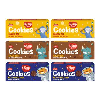 Slurrp Farm Cookies Mega Variety Pack – Pack of 6