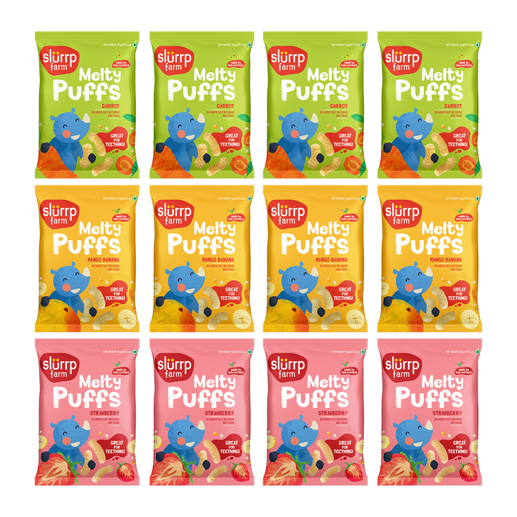 Slurrp Farm Puffs Combo 1- Pack of 12