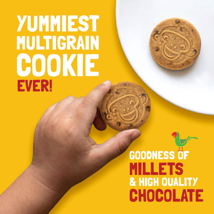 Slurrp Farm Cookies Double Choco Chip Cookies I Yummy Multigrain Biscuits