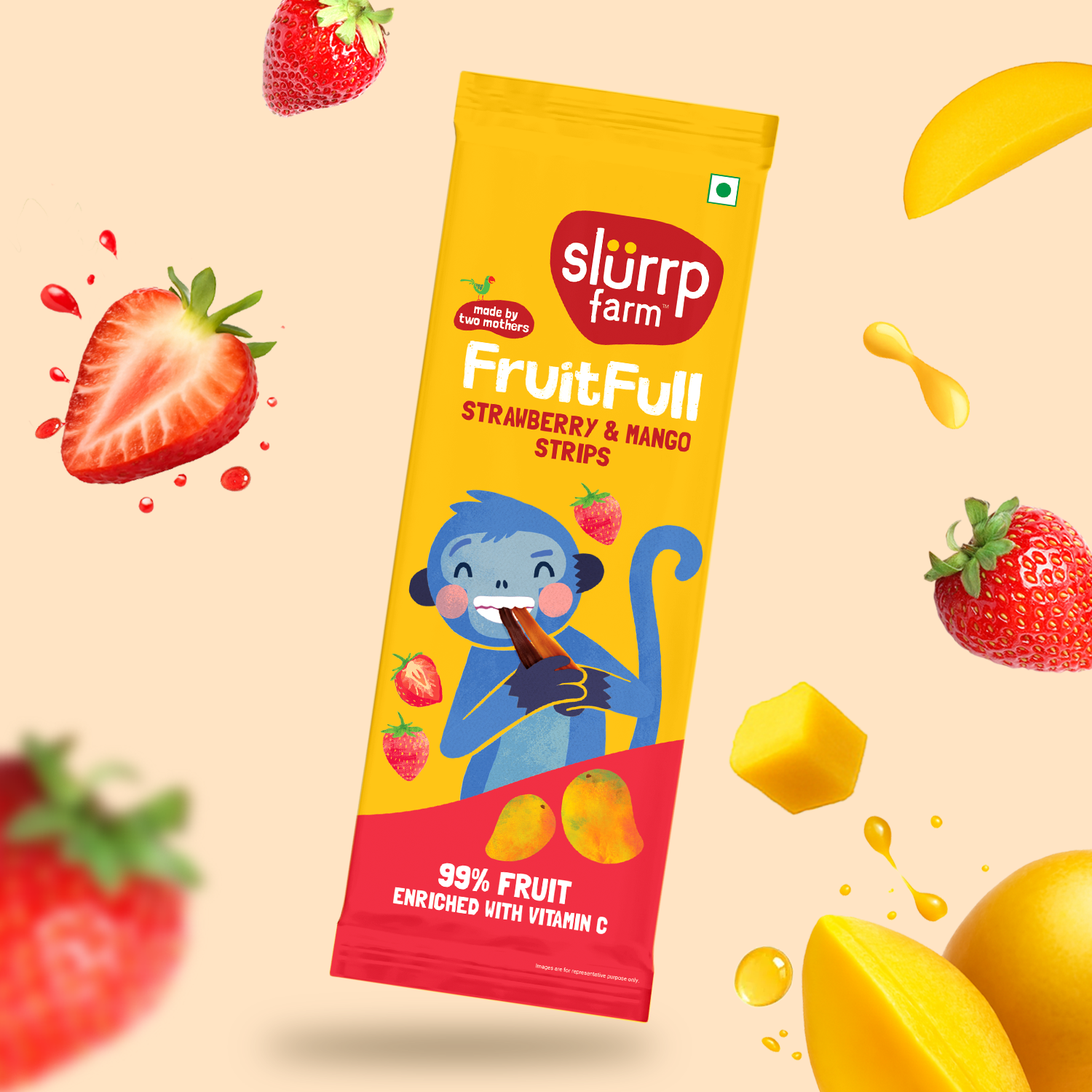 FruitFull Strawberry and Mango Strips