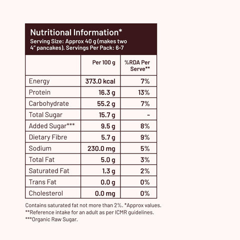 Banana Choco Chip mix | Real Cocoa | No maida, 16g Protein