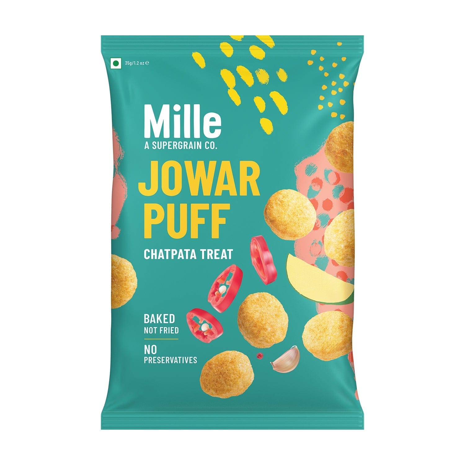 Mille Website Millet Puffs - Chatpata Treat
