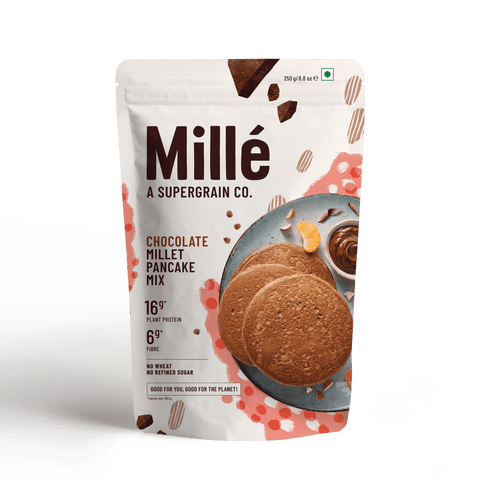 Chocolate Pancake mix | 100% Real cocoa | No Maida, 16g Protein