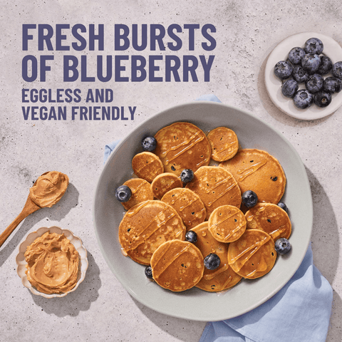 Blueberry Pancake mix | Real blueberries | No maida, 16g Protein