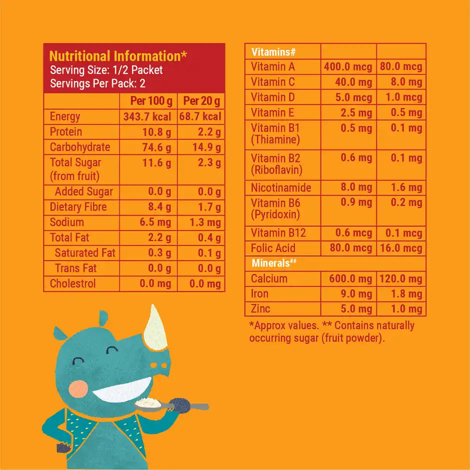 Slurrp Farm Cereal Slurrp Farm Wheat, Apple & Banana Cereal For Little Ones, 50 g