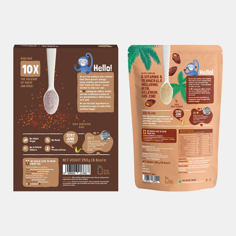 Sprouted Ragi Powder Cereal & Date Powder Combo