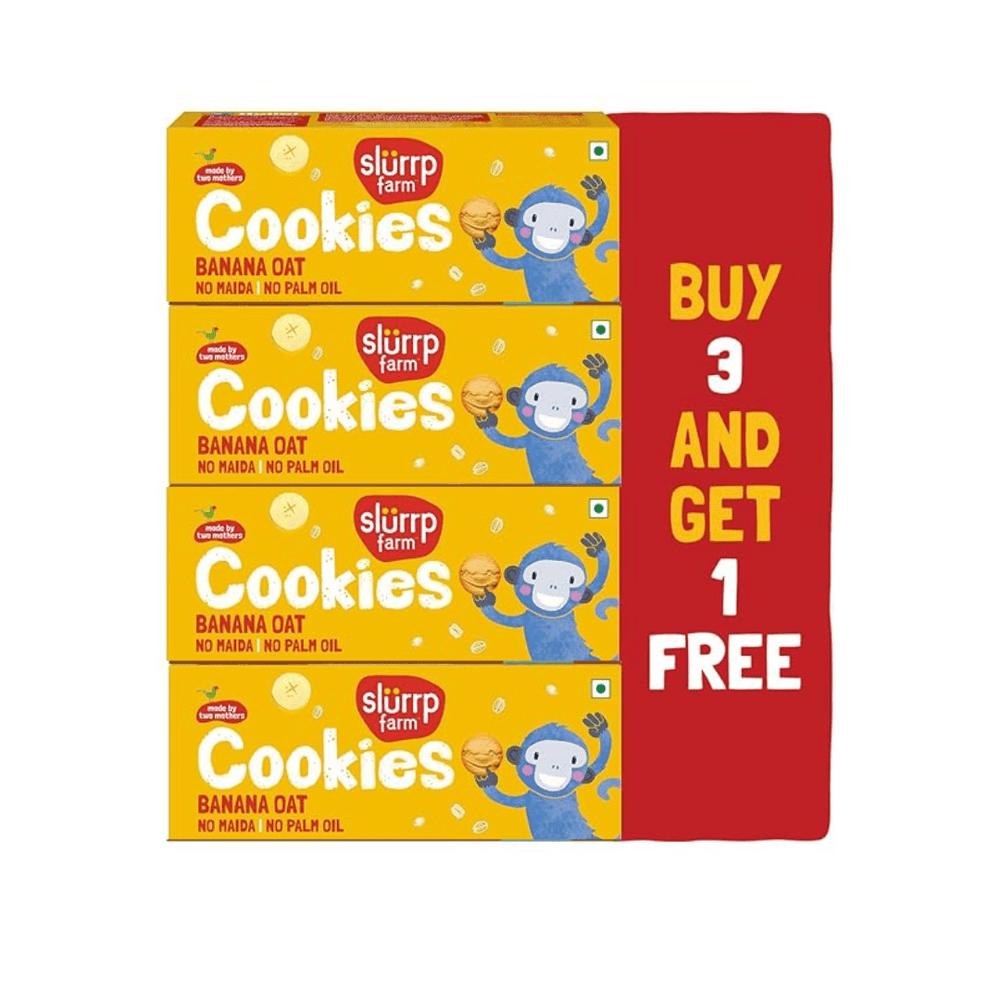 Banana Oat Multigrain Cookies | Buy 3 Get 1 Free | Super Saver Pack