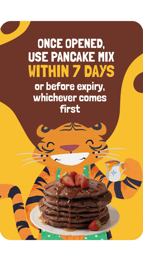 Pancake mix info card