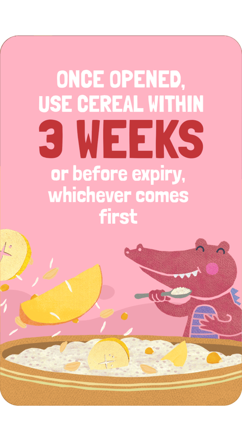 Cereal mix info card