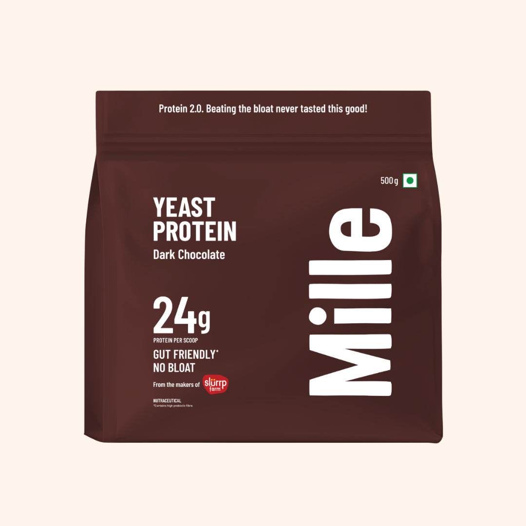 Slurrp Farm MSD Protein Mille Protein | 24g/Scoop | Dark Chocolate | Fermented Yeast Protein | No Bloat I Vegan