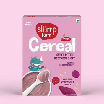 Slurrp Farm Cereal Sweet Potato, Beetroot & Oat Cereal with Milk
