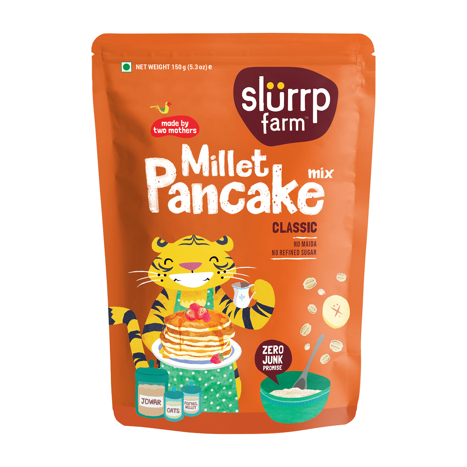 Slurrp Farm Blueberry & Classic Combo: Millet Pancake (Pack of 2)