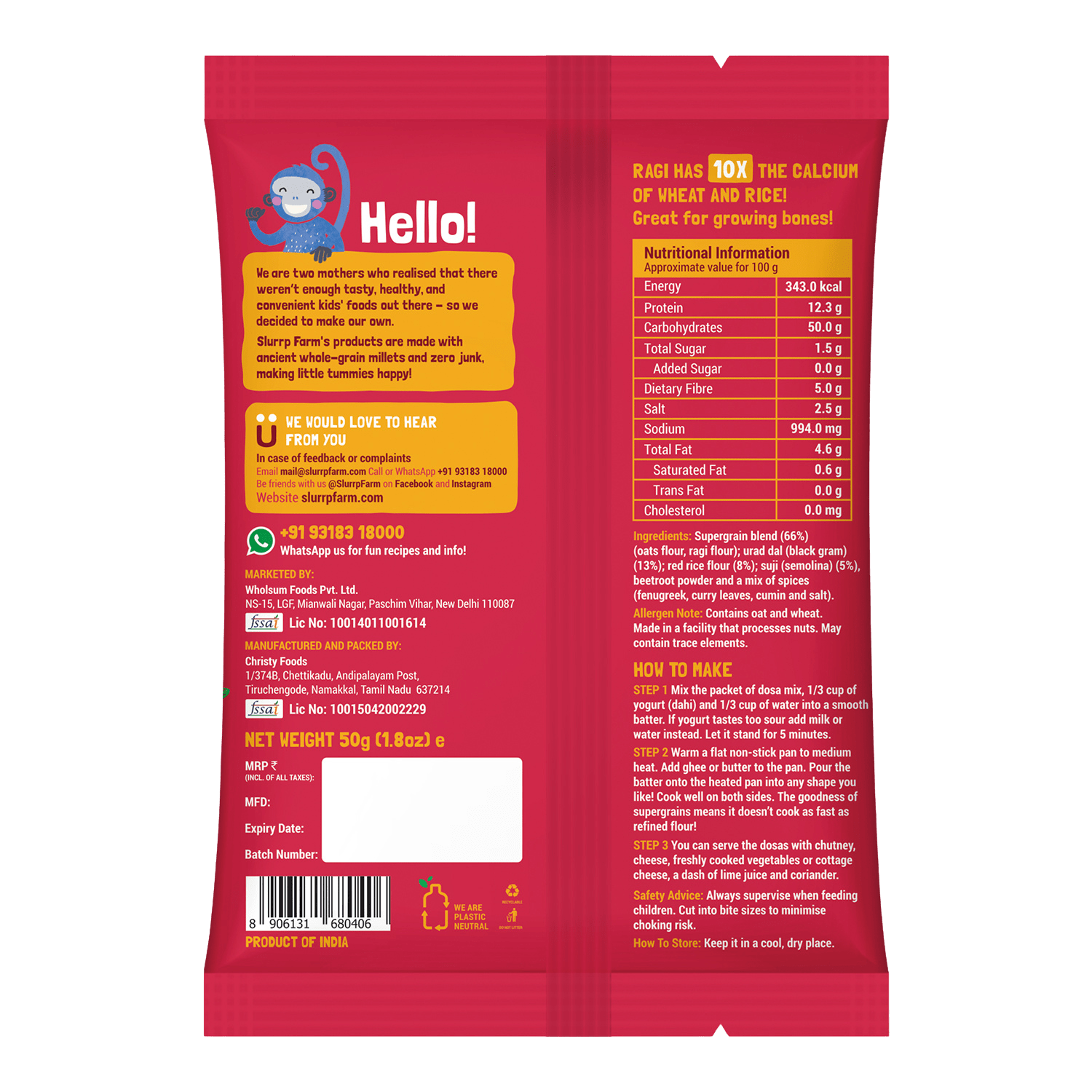 Slurrp Farm Healthy Snacks Trial Pack Combo