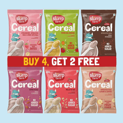 Slurrp Farm Cereal Cereal Variety Trial Packs Combo (Pack of 6)