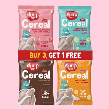 Slurrp Farm Cereal Cereal Explorer Trial Pack Combo (Pack of 4)