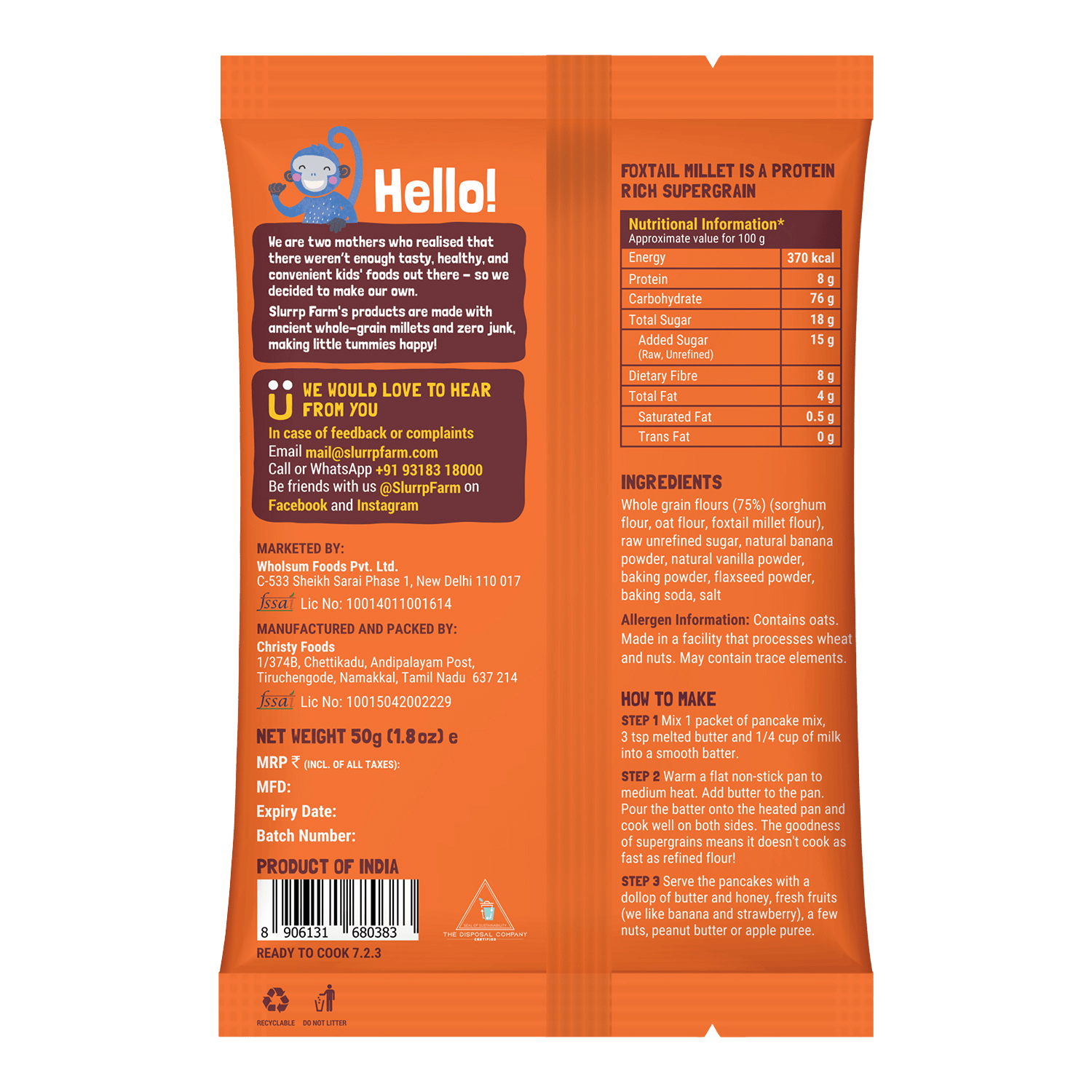 Slurrp Farm Healthy Snacks Trial Pack Combo
