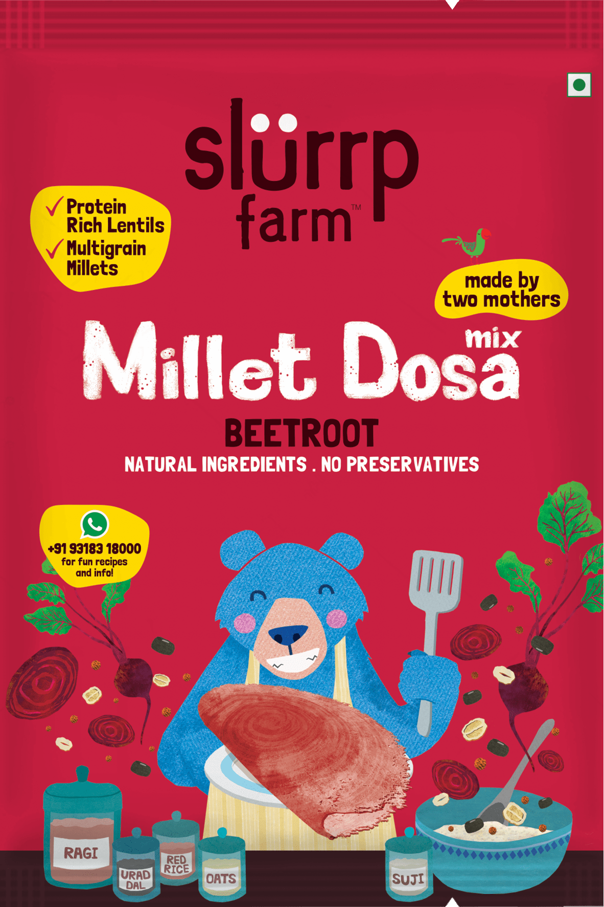 Slurrp Farm Pancakes & Dosas Trial Pack Combo