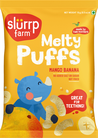 Teething Millet Puffs - Mango & Banana Flavour